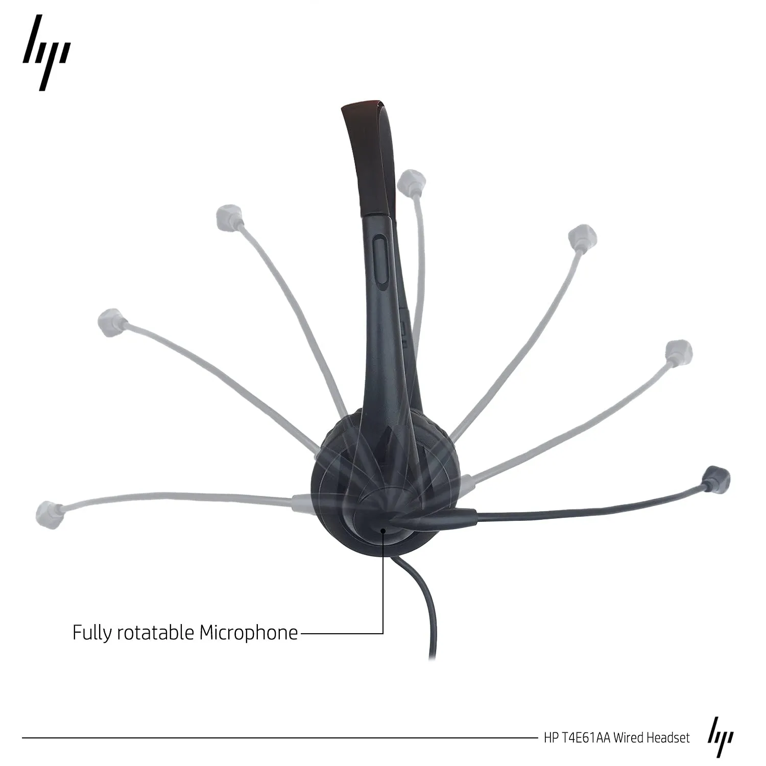 HP Stereo Headphone With Mic 3.5mm Single Pin (‎T1A66AA) (Import) view 5